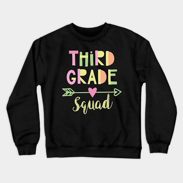 3rd Grade Squad Crewneck Sweatshirt by BetterManufaktur